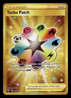 Turbo Patch 200/189 Secret Rare Darkness Ablaze Pokemon Card - Image 2