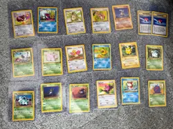 19 First Edition Pokemon Cards from Jungle and Fossil Sets - Near Mint - Image 1