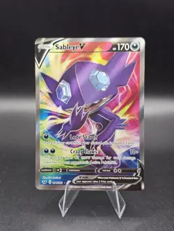 Sableye v Full Art Holo Ultra Rare Card 194/202 SWSH01 Sword & Shield - Image 1