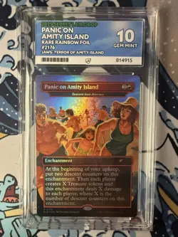 Graded MtG Secret Lair - Jaws - Complete Set - Sequential ACE Certs - Image 3