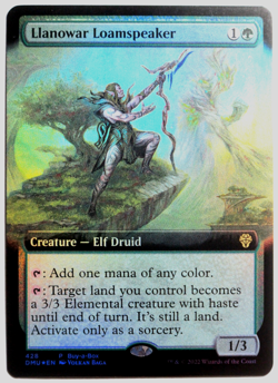 mtg magic extended FOIL FRENCH vf fr Orateur du terreau de Llanowar Loamspeaker - Image 1