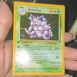 Wizards of the Coast Base Set Nidoking 11/102 1st Ed Holo Italian - Image 1