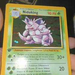 Wizards of the Coast Base Set Nidoking 11/102 1st Ed Holo Italian - Image 2