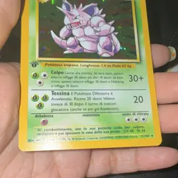 Wizards of the Coast Base Set Nidoking 11/102 1st Ed Holo Italian - Image 3