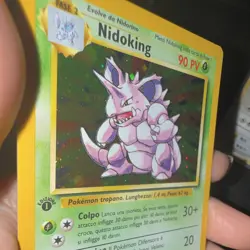 Wizards of the Coast Base Set Nidoking 11/102 1st Ed Holo Italian - Image 4