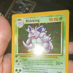 Wizards of the Coast Base Set Nidoking 11/102 1st Ed Holo Italian - Image 5