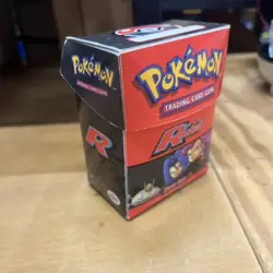 EMPTY Pokemon Deck Box (WOTC 2000) Team Rocket *scratches & wear* - Image 2