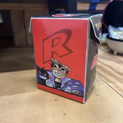 EMPTY Pokemon Deck Box (WOTC 2000) Team Rocket *scratches & wear* - Image 4