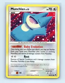 Pokemon tcg Rising Rivals Munchlax (69) Lightly played - Image 1
