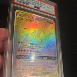 The Pokemon Company 2019 Unbroken Bonds Reshiram & Charizard GX 217/214 PSA 10 - Image 3