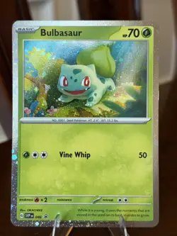 Bulbasaur (Cosmos Holo) 046 Holo Promo Scarlet & Violet Promo Pokemon Near Mint - Image 1