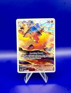 2023 Pokemon Magby #186/182 Illustration Rare Paradox Rift PAR En - Image 1