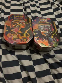Pokemon TCG: Mega Charizard ex Tins X & Y, Set of 2 - SEALED, ENGLISH, FAST SHIP - Image 1