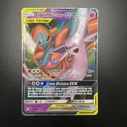 Pokemon TCG Espeon & Deoxys GX 72/236 Sm-Unified Minds Holo - Image 1