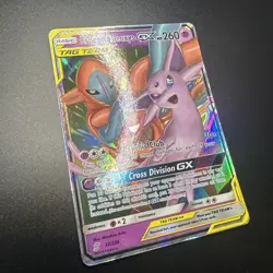Pokemon TCG Espeon & Deoxys GX 72/236 Sm-Unified Minds Holo - Image 2