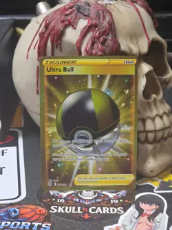 ☠☠ Pokemon Ultra Ball (Secret) 186/172 Swsh09: Brilliant Stars Holo - Image 1