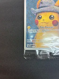 Pokemon Pikachu with Grey Felt Hat Promo Card SVP 085 VAN GOGH - SEALED IN HAND - Image 5