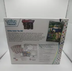 Pokemon Scarlet & Violet 151 ETB Factory Sealed w/acrylic case– Small Seal Tear - Image 4