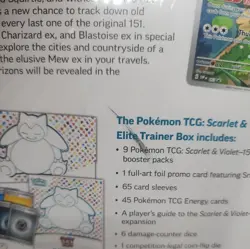 Pokemon Scarlet & Violet 151 ETB Factory Sealed w/acrylic case– Small Seal Tear - Image 5