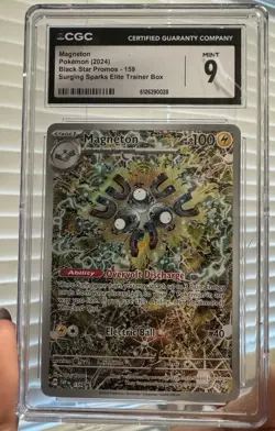 Pokemon Magneton 159 SV: Scarlet & Violet Promo Holo ENG 2024 CGC 9 - Image 1
