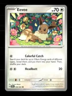 Eevee 050/064 Shrouded Fable NM/M Pokemon - Image 1