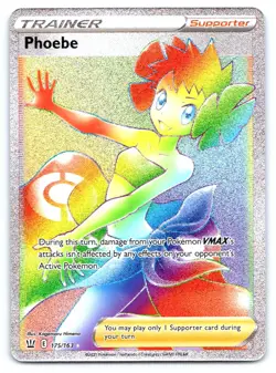 Phoebe (Secret) Pokemon Secret Rare SWSH05: Battle Styles 175/163 - Image 1