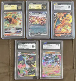 Graded Japanese Pokemon Charizard Lot (5 CGC Slabs) - Image 1