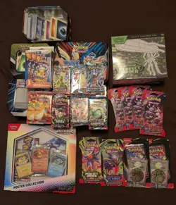 Pokemon TCG Lot Set With Sealed And Singles, Contains Prismatic Evolutions - Image 1