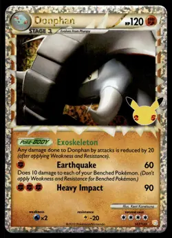 DONPHAN - 107/123 Classic Collection Celebrations: Classic Collection Pokemon NM - Image 1