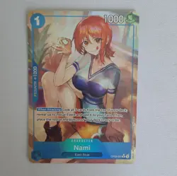 Bandai One Piece CCG Nami OP09-050 Emperors Rare Alt Art Foil English - Image 1