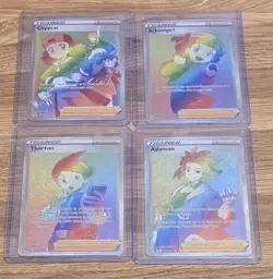 Pokemon Cards Lot (Full Art Trainer Rainbow Rare Holo - Sw & Sh - M/NM) - Image 1