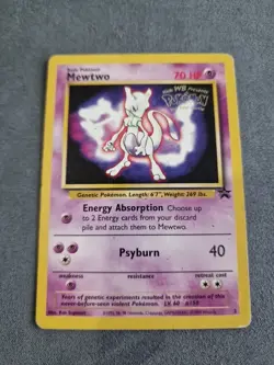 Pokemon Card Mewtwo 3 Black Star Movie Promo WOTC TCG 1999 MP - Image 1