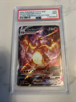 Rare PSA 9! Pokemon TCG Charizard VMAX SWSH261 Promo Card Near Mint Condition - Image 1