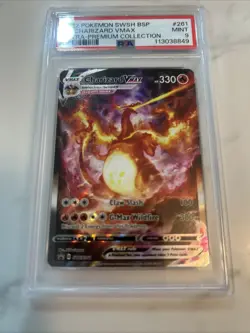 Rare PSA 9! Pokemon TCG Charizard VMAX SWSH261 Promo Card Near Mint Condition - Image 3