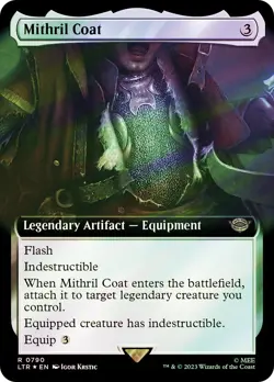 MTG SURGE FOIL Mithril Coat Extended Art - The Lord of the Rings #790 - Image 1