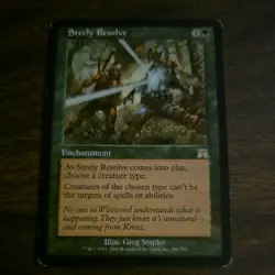 Magic the Gathering MTG Steely Resolve Onslaught Regular MP 286 - Image 1