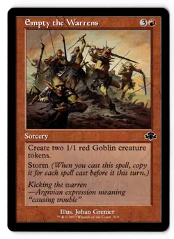 Empty the Warrens (Retro Frame) 318 Dominaria Remastered Normal NM - Image 1