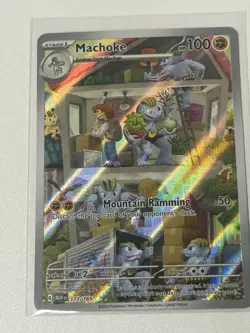Machoke 177/165 Illustration Rare Holo Full Art SV 151 Pokemon TCG Eng 2023 - Image 1