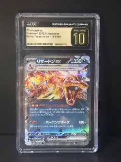 CGC Pristine 10 Charizard ex Ultra Rare Holo 115/190 Shiny Treasure ex JP - Image 1
