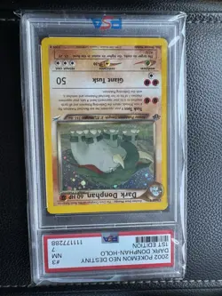 Dark Donphan 3/105 Neo Destiny Holo PSA 7 Near Mint Pokemon Card - Image 1