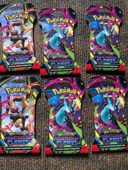 Pokemon TCG: ME Phantasmal Flames Sleeved Booster Packs X6 - Image 1