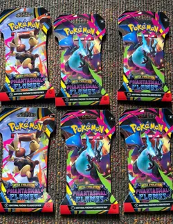 Pokemon TCG: ME Phantasmal Flames Sleeved Booster Packs X6 - Image 2