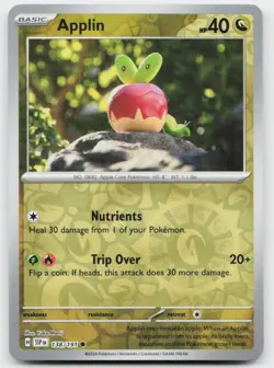 Applin 138/191 Common Surging Sparks Pokemon Reverse Holo Near Mint - Image 1