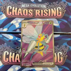 Beedrill ex 098/086 Ultra Rare Full Art Holo ME04: Chaos Rising Pokemon - Image 1