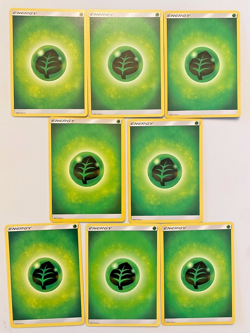 8-count LOT - Pokemon Sun and Moon Grass Energy 2017 - LP - Image 1