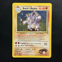 Pokemon Vintage Holo Brock's Rhydon 2/132 Gym Heroes Wotc 2000 - Image 1