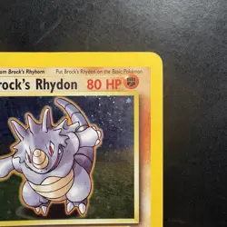 Pokemon Vintage Holo Brock's Rhydon 2/132 Gym Heroes Wotc 2000 - Image 3