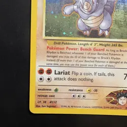 Pokemon Vintage Holo Brock's Rhydon 2/132 Gym Heroes Wotc 2000 - Image 5