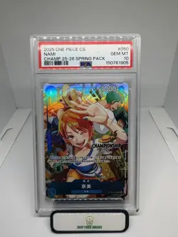 2025 ONE PIECE S. CHINESE CHAMPIONSHIP 25-26 SPRING ENTRY PACK NAMI PSA 10 - Image 1