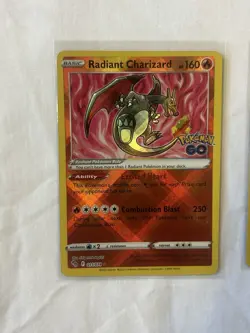 Pokemon Go Charizard Card Lot Of 3. Radiant, Reg Holo, And Reverse Holo. - Image 2